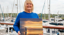 Maggie White Collecting The Canvas Of Her Winning 2022 Entry