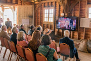 Guests Watch The Film In Th