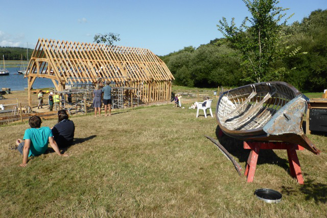 Shipwright school blog - completion of the building frame